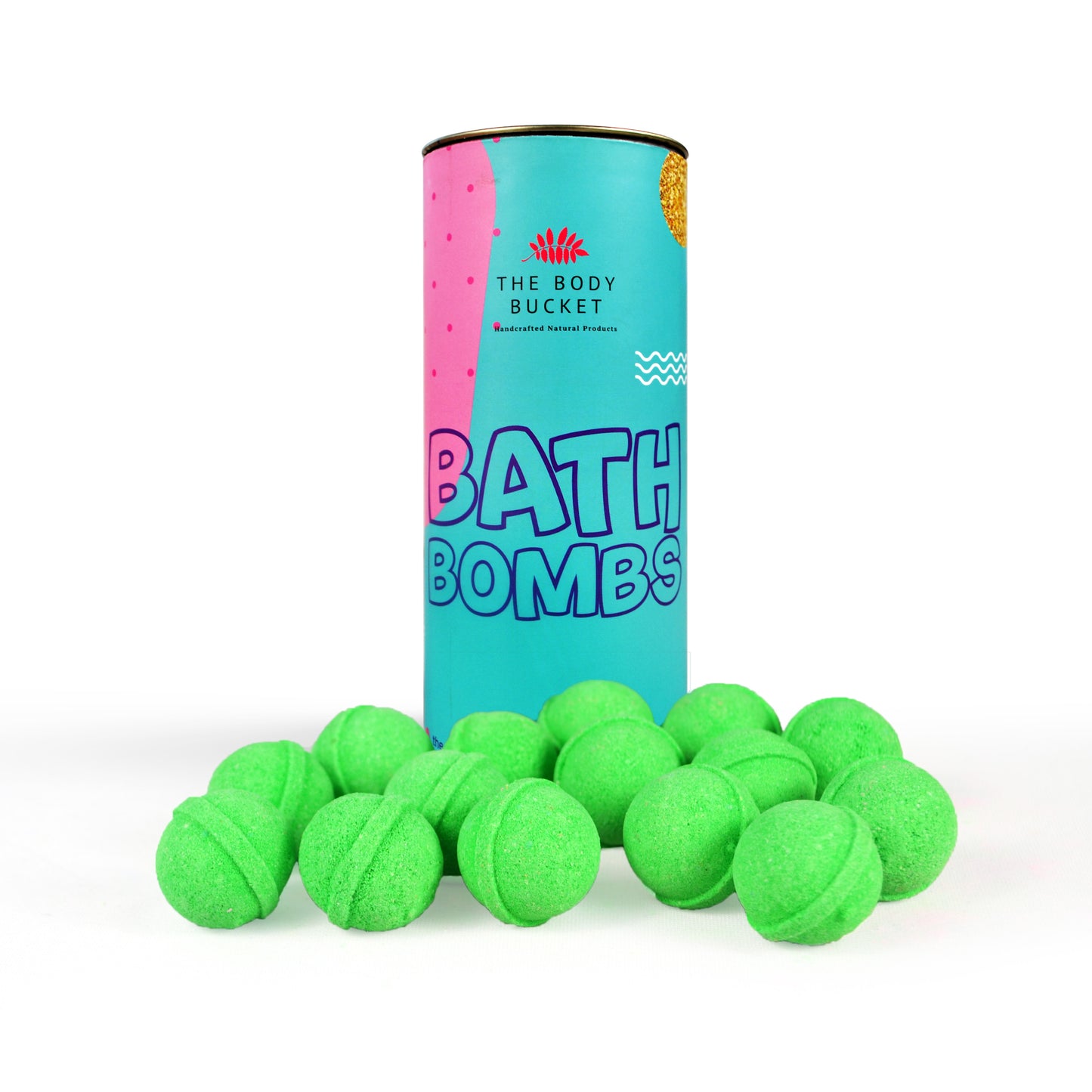Pastel parrot green lemongrass mini bath bombs pack of 10 (10grams each)
