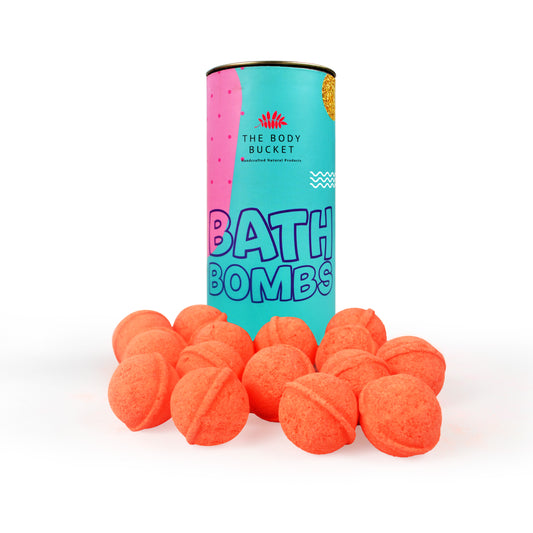 Pastel orange mini bath bombs pack of 10 (10grams each)