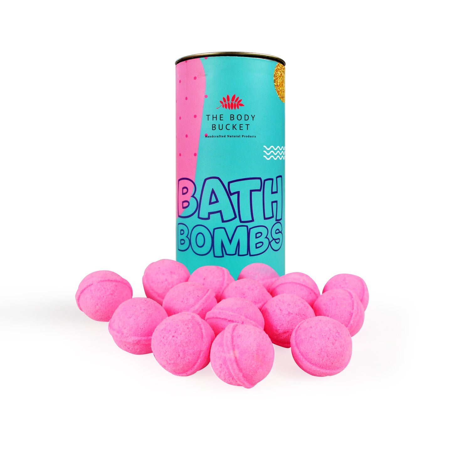 Pastel pink rose mini bath bombs pack of 10 (10 grams each)