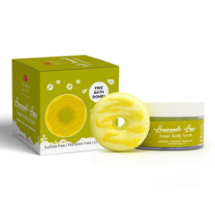 The Body Bucket Sugar Body Scrub 3-in-1 Exfoliator, Cleanser, Moisturizer | Sulfate & Paraben Free(Lemonade)