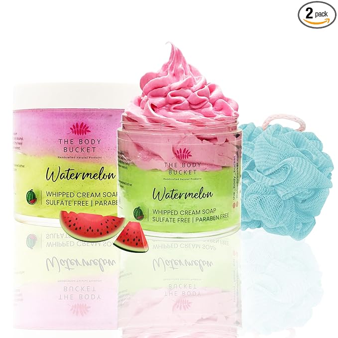 Water Melon Whipped Cream Soap – 100 gm, Pack of 2