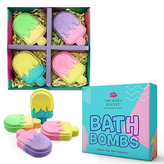 Vanilla Melted Candy Bath Bombs 80 gm each (Pack of 4)