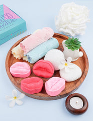 THE BODY BUCKET Kiss Fizz Bath Bomb - Juicy Strawberry Fragrance (70gm Each) | Natural Handcrafted Fizzy Bath Bomb | Relaxing & Refreshing Bath Experience | Perfect Gift for Kids, Men & Women