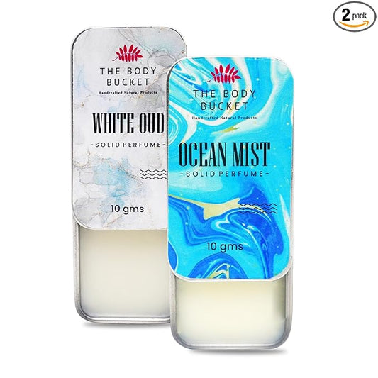 Combo of Ocean Mist & White Oud Solid Perfume- 10 Gms each