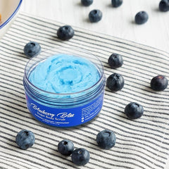 he Body Bucket Sugar Body Scrub  3-in-1 Exfoliator, Cleanser, Moisturizer | Sulfate & Paraben Free(Blueberry)