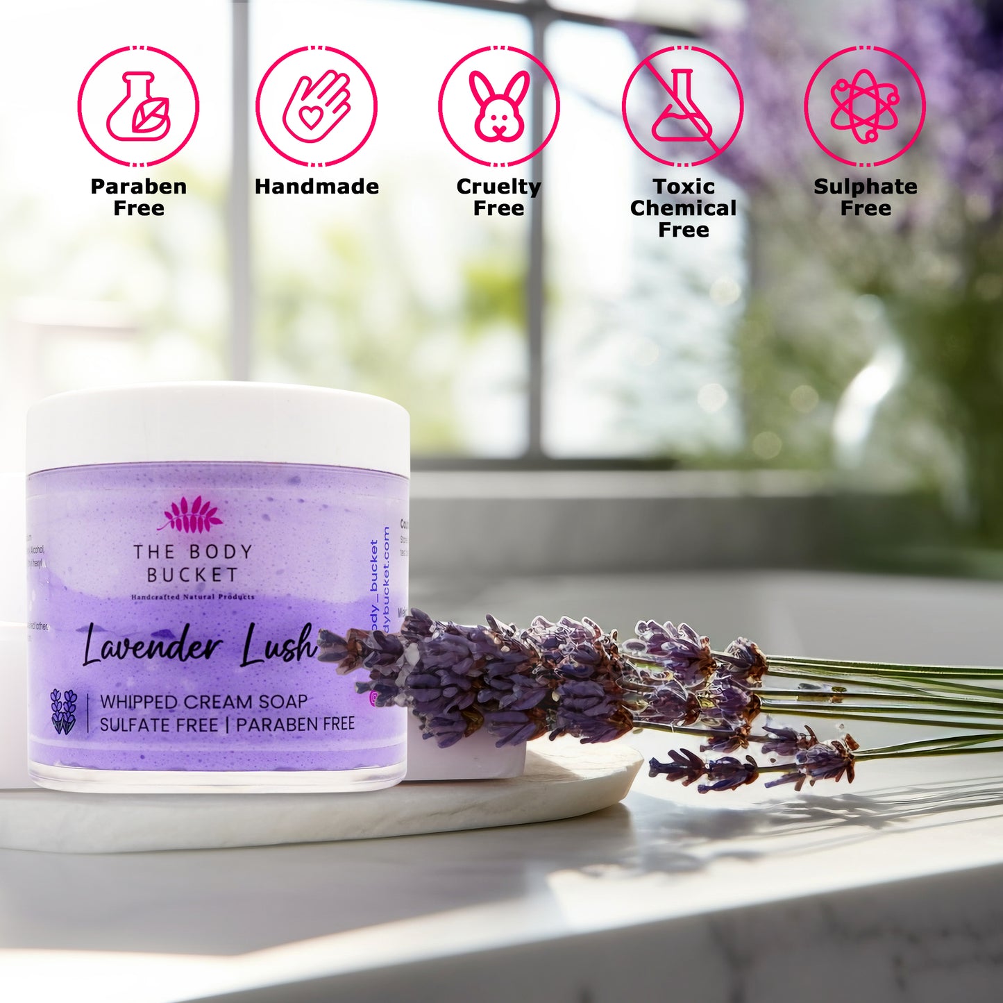 Lavender Lush Whipped Cream Soap – 100 gm