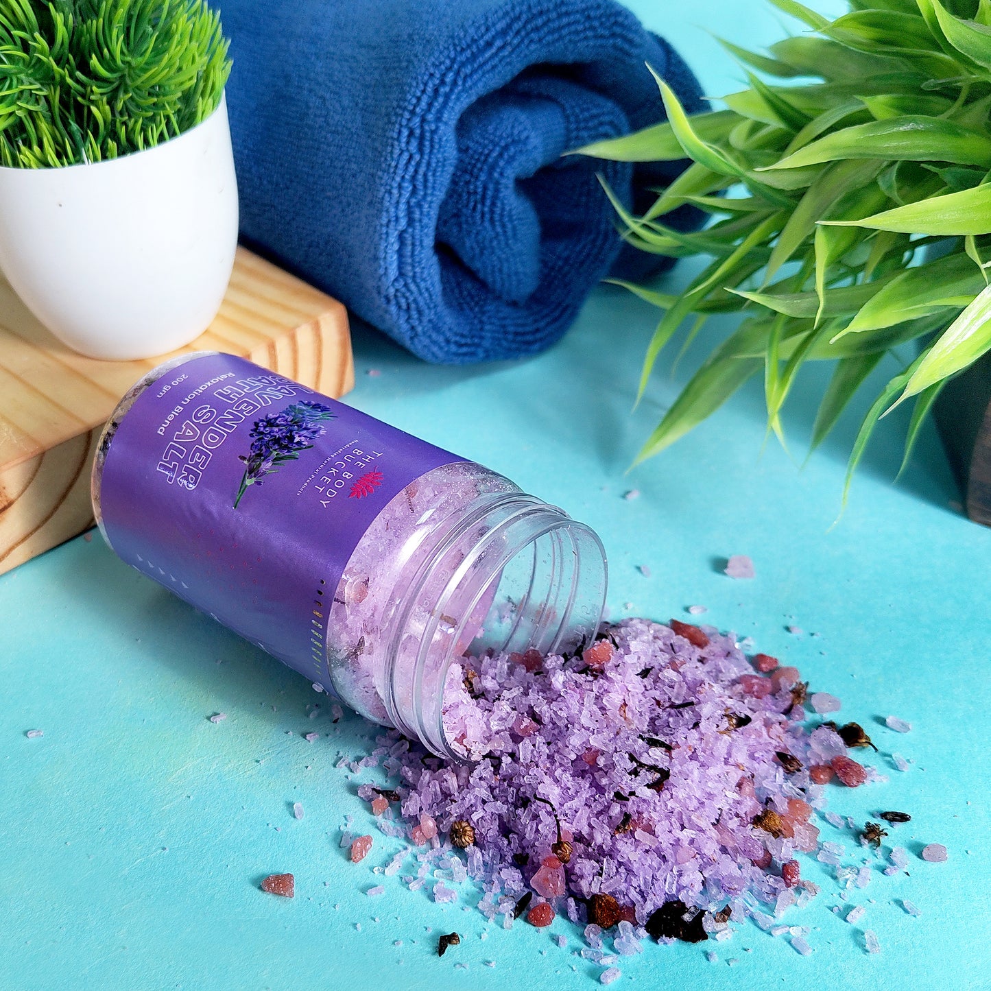 Bath Salts-Pack of 3 |Combo of Lavender, Rose and Refreshing - 200gms each