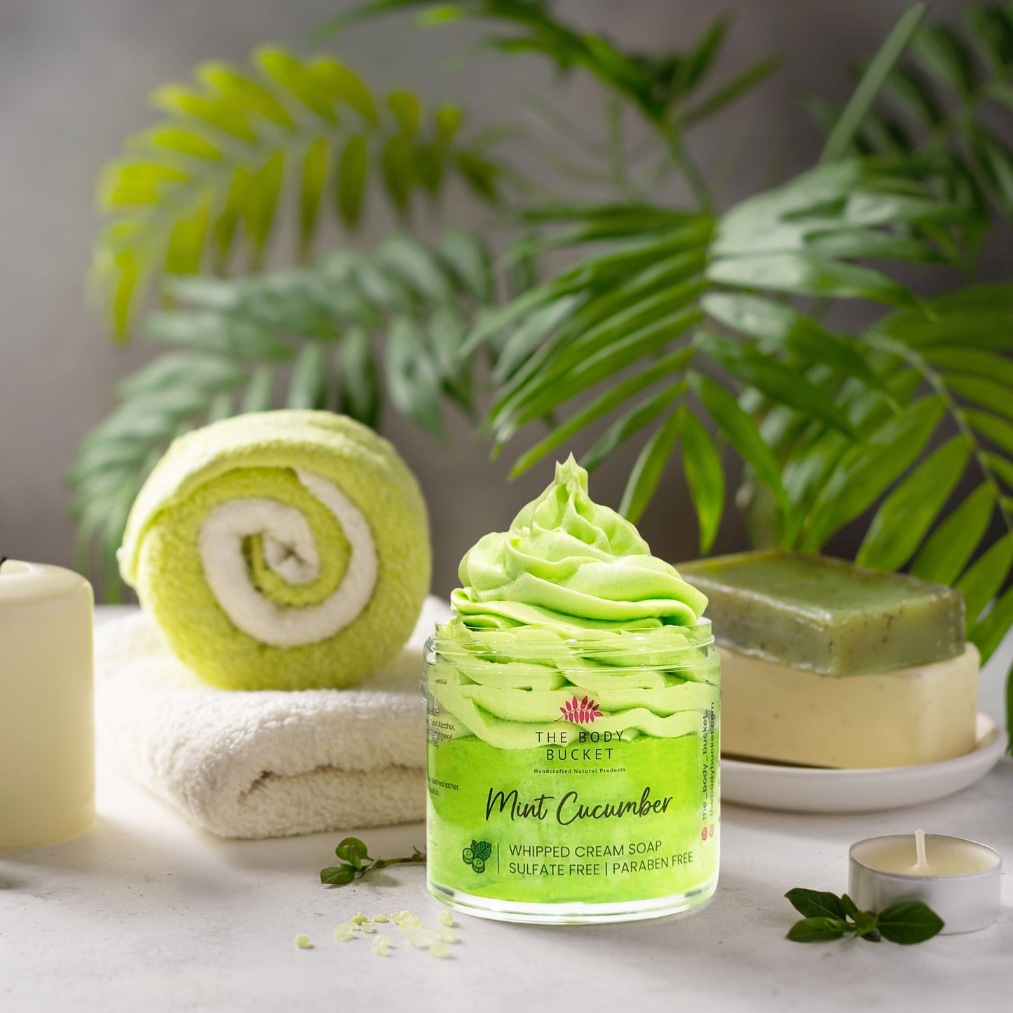 Mint Cucumber Whipped Cream Soap – 100 gm