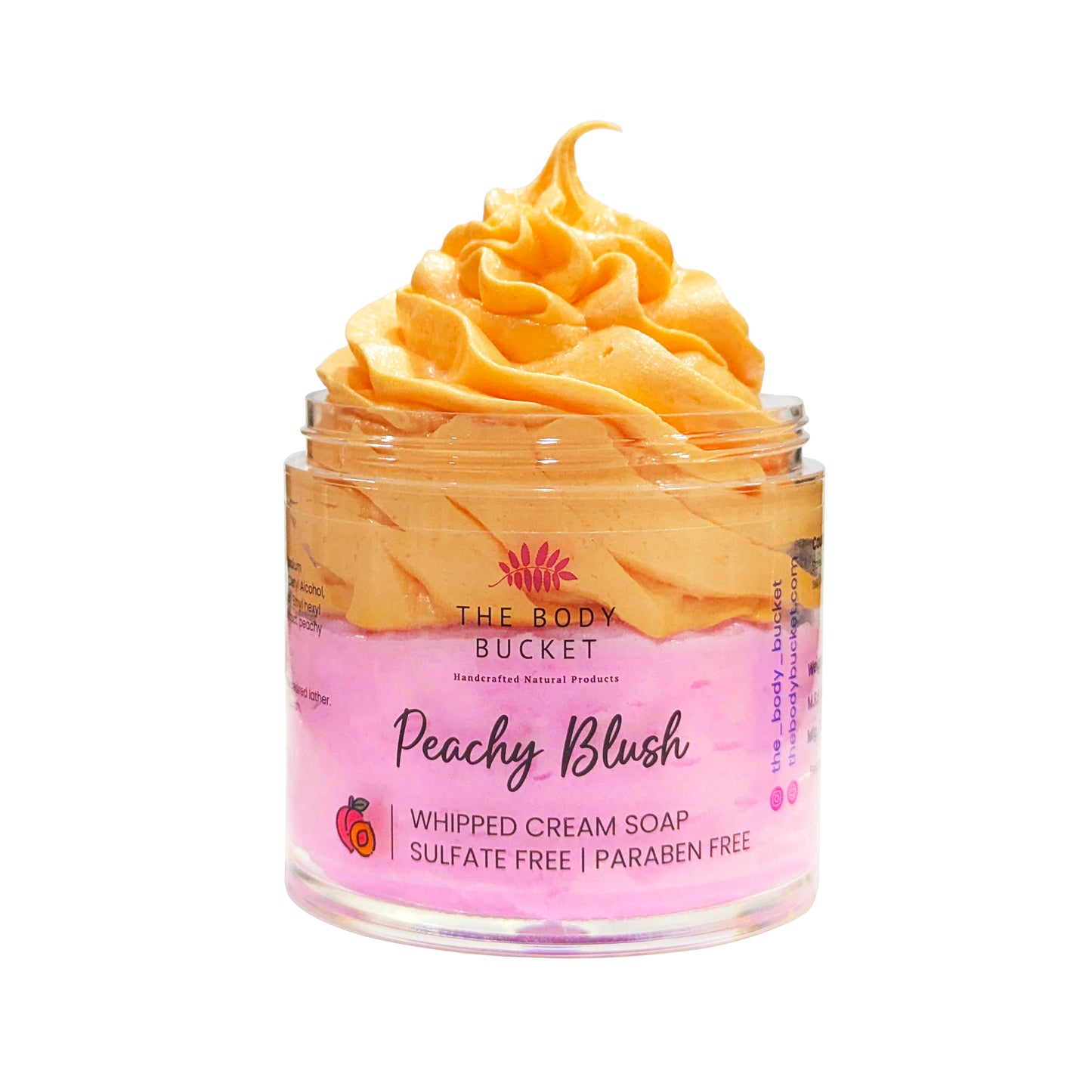 Peachy Blush Whipped Cream Soap – 100 gm