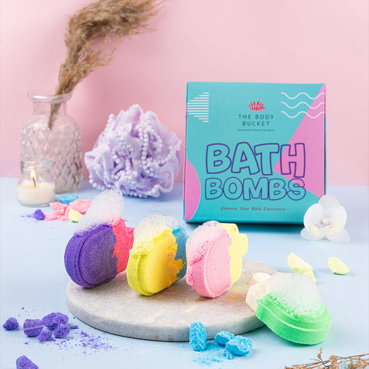 Vanilla Melted Candy Bath Bombs 80 gm each (Pack of 4)