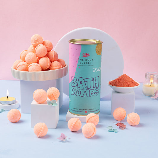 Pastel orange mini bath bombs pack of 10 (10grams each)