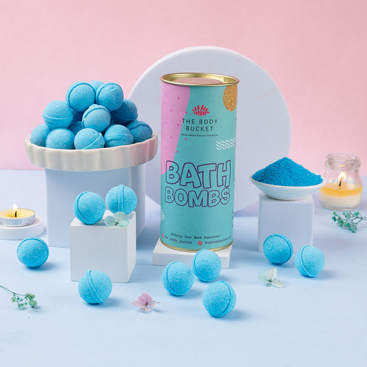 Pastel blue aqua mini bath bombs pack of 10 (10grams each)