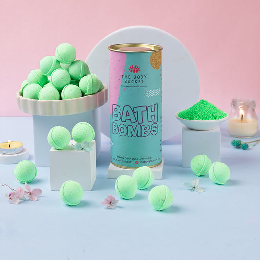 Pastel parrot green lemongrass mini bath bombs pack of 10 (10grams each)